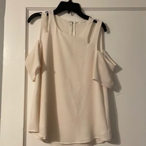 White off the shoulder shirt